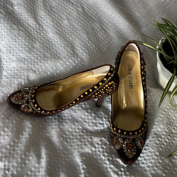 🌸Colin Stuart jewelled 4” heeled shoes - Picture 4 of 11